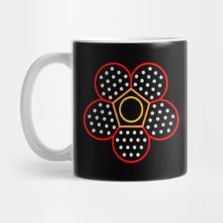 Geometric Rafflesia Mug